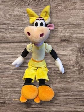 Disney Store Authentic Clarabelle Cow 15" Plush Stuffed Animal Minnie Bow-Toons